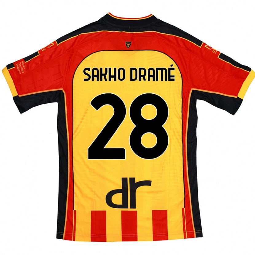 Danxen Damen Samba Sakho Dramé #28 Gelb Rot Heimtrikot Trikot 2024/25 T-Shirt