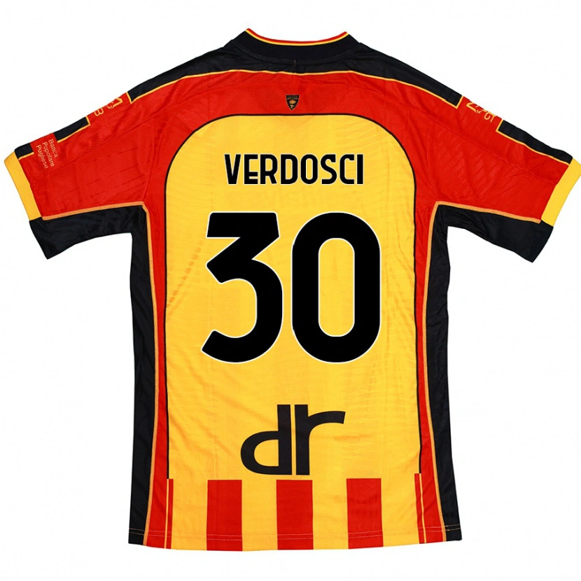Danxen Damen Simone Verdosci #30 Gelb Rot Heimtrikot Trikot 2024/25 T-Shirt