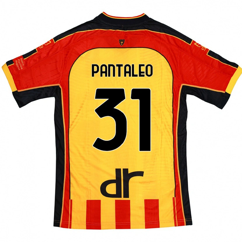 Danxen Damen Dario Pantaleo #31 Gelb Rot Heimtrikot Trikot 2024/25 T-Shirt