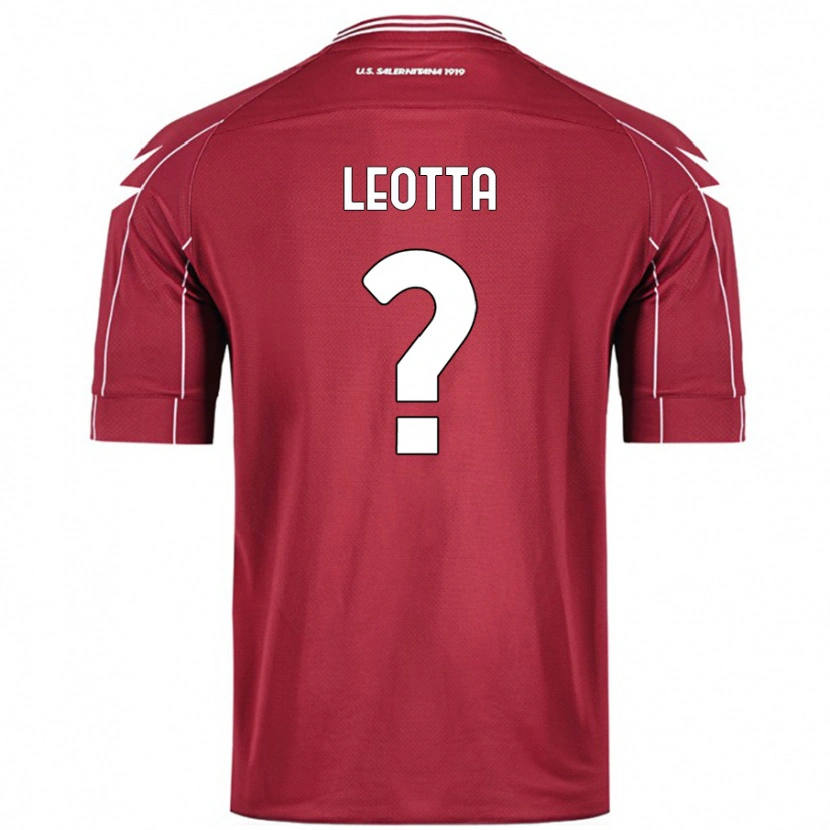 Danxen Damen Mario Leotta #0 Burgundrot Heimtrikot Trikot 2024/25 T-Shirt