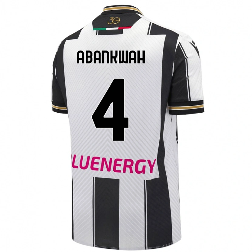 Danxen Damen James Abankwah #4 Weiß Schwarz Heimtrikot Trikot 2024/25 T-Shirt