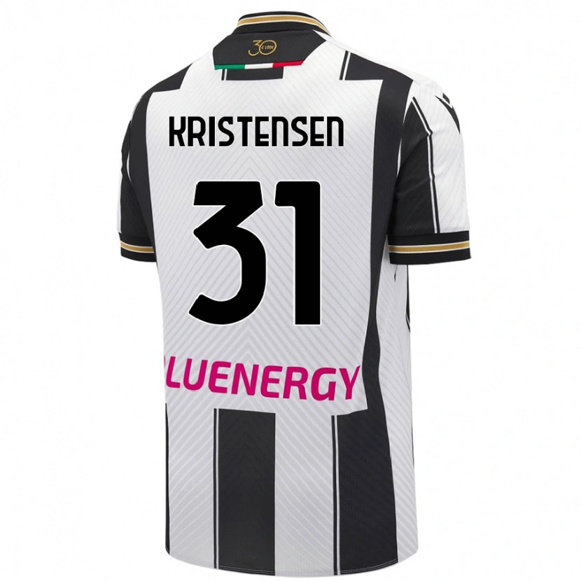 Danxen Damen Thomas Kristensen #31 Weiß Schwarz Heimtrikot Trikot 2024/25 T-Shirt