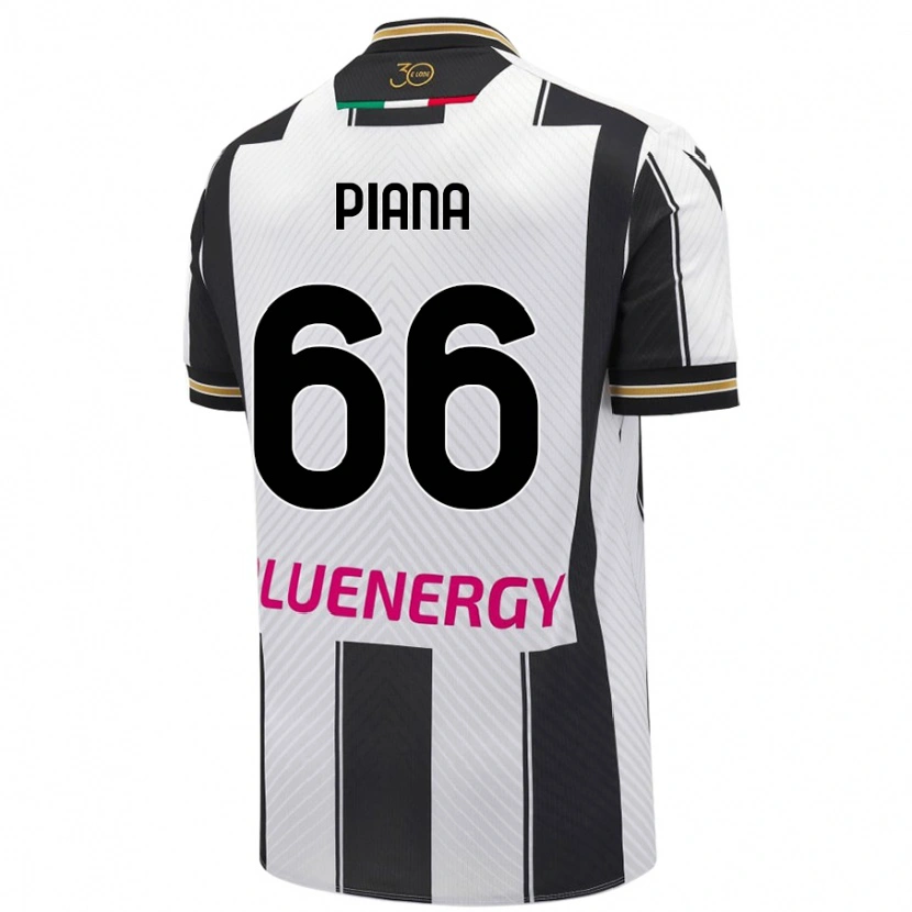 Danxen Damen Edoardo Piana #66 Weiß Schwarz Heimtrikot Trikot 2024/25 T-Shirt