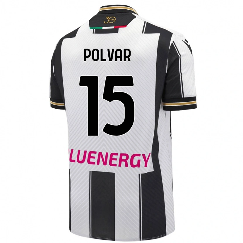 Danxen Damen Francesco Polvar #15 Weiß Schwarz Heimtrikot Trikot 2024/25 T-Shirt