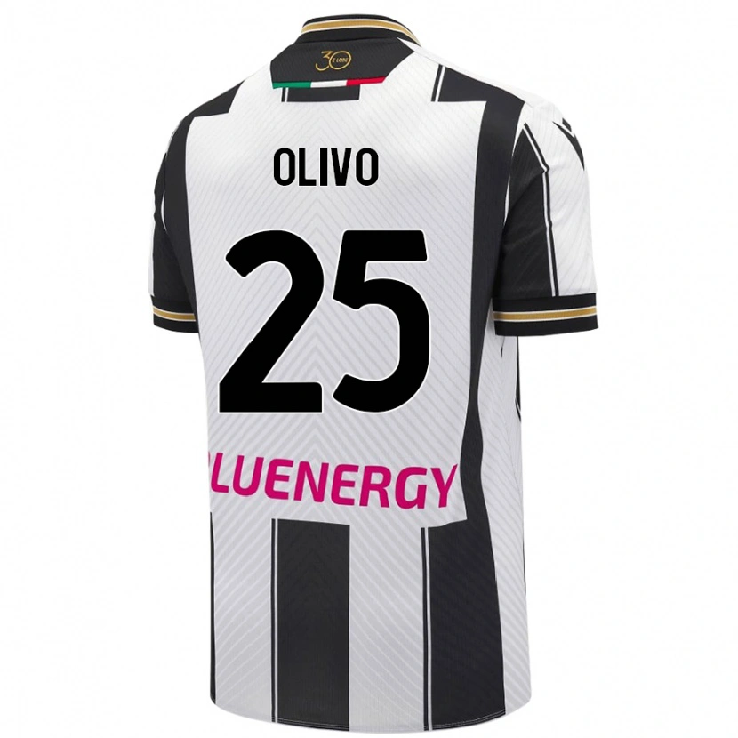 Danxen Damen Gioele Olivo #25 Weiß Schwarz Heimtrikot Trikot 2024/25 T-Shirt