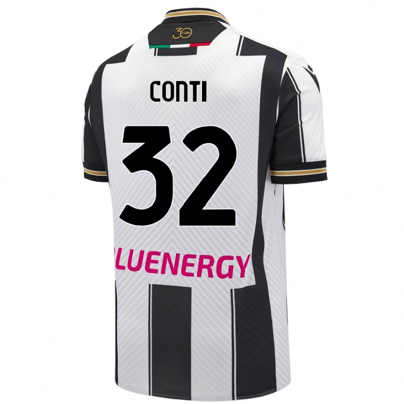Danxen Damen Manuel Conti #32 Weiß Schwarz Heimtrikot Trikot 2024/25 T-Shirt