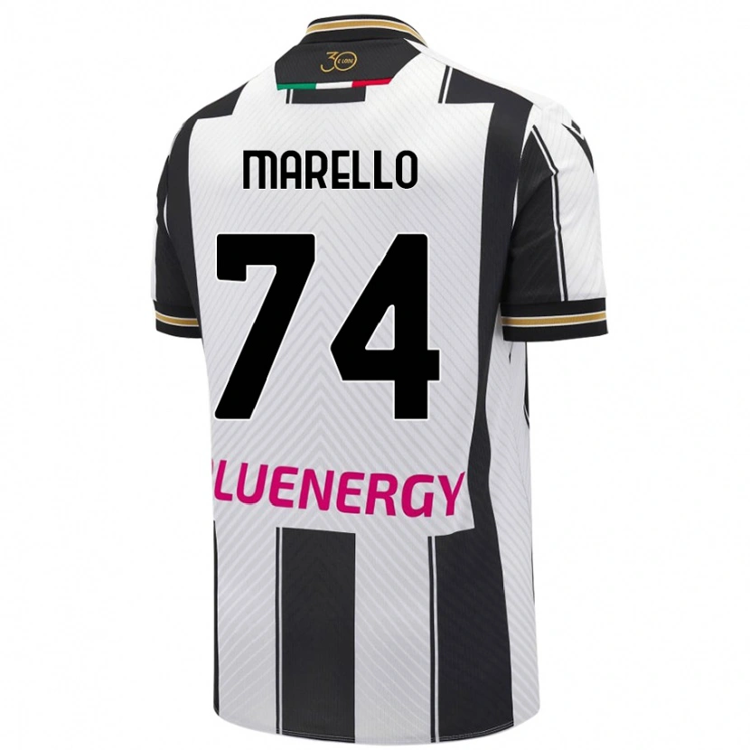 Danxen Damen Mattia Marello #74 Weiß Schwarz Heimtrikot Trikot 2024/25 T-Shirt