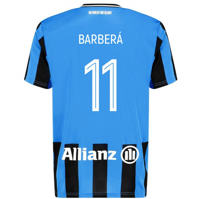 Danxen Damen Víctor Barberá #11 Himmelblau Schwarz Heimtrikot Trikot 2024/25 T-Shirt