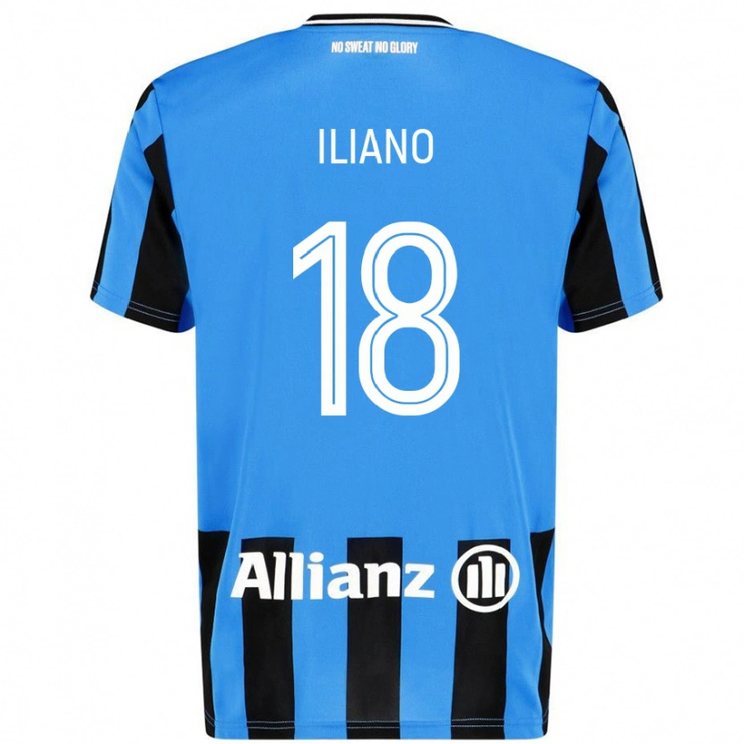 Danxen Damen Isabelle Iliano #18 Himmelblau Schwarz Heimtrikot Trikot 2024/25 T-Shirt