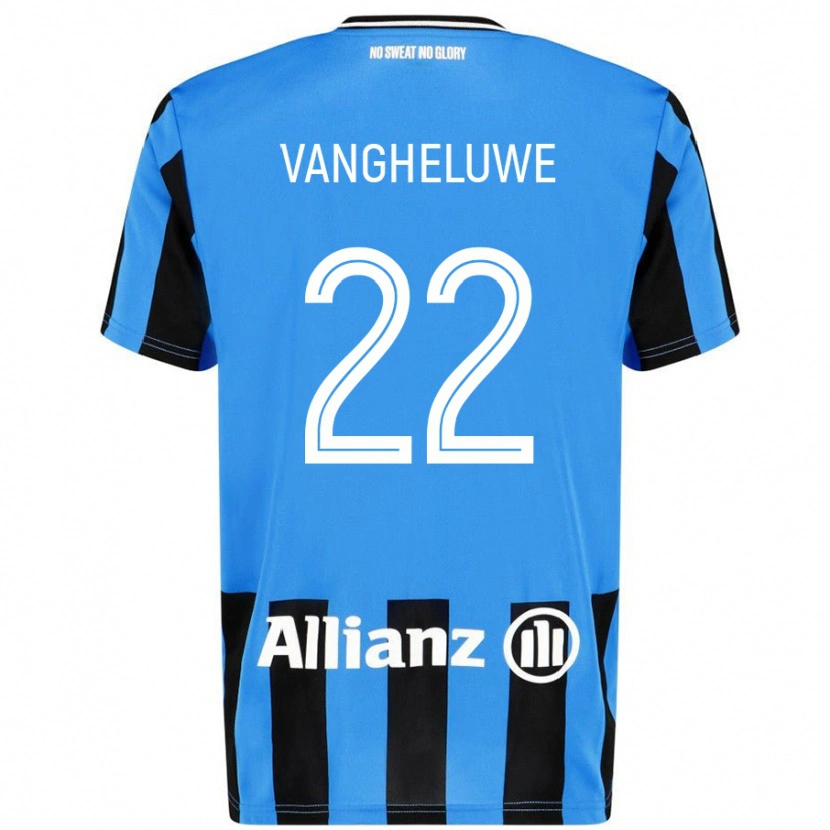 Danxen Damen Jody Vangheluwe #22 Himmelblau Schwarz Heimtrikot Trikot 2024/25 T-Shirt
