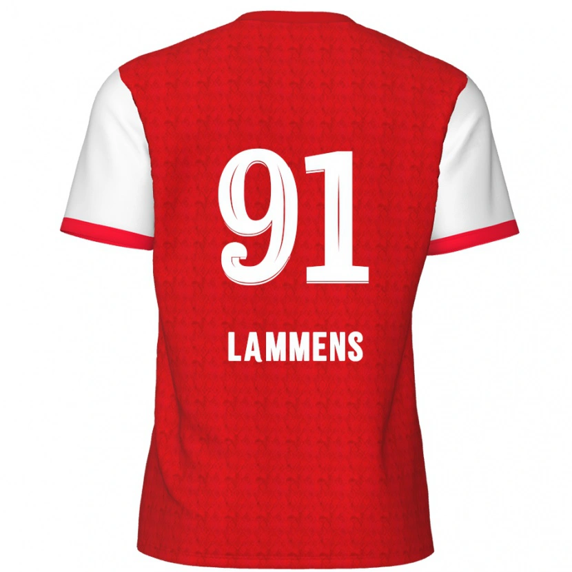 Danxen Damen Senne Lammens #91 Rot Weiß Heimtrikot Trikot 2024/25 T-Shirt