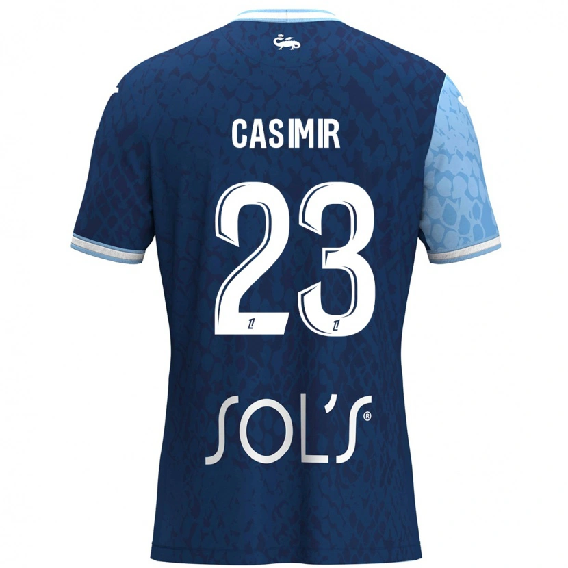 Danxen Damen Josué Casimir #23 Himmelblau Dunkelblau Heimtrikot Trikot 2024/25 T-Shirt