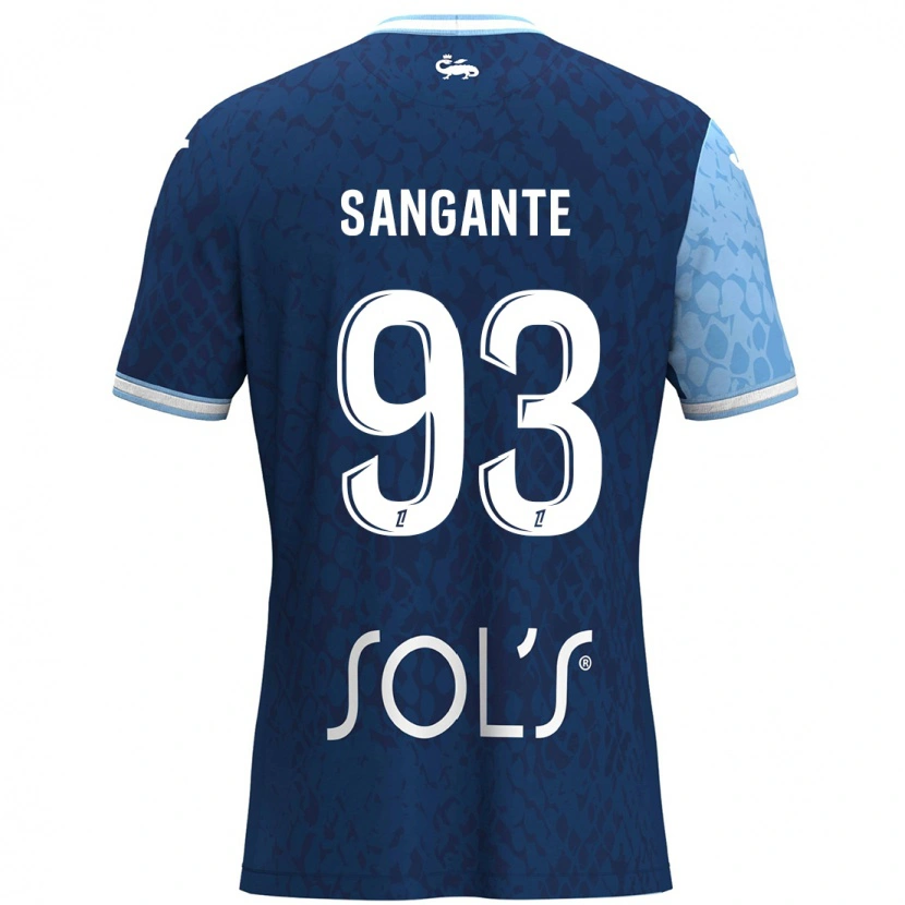 Danxen Damen Arouna Sangante #93 Himmelblau Dunkelblau Heimtrikot Trikot 2024/25 T-Shirt