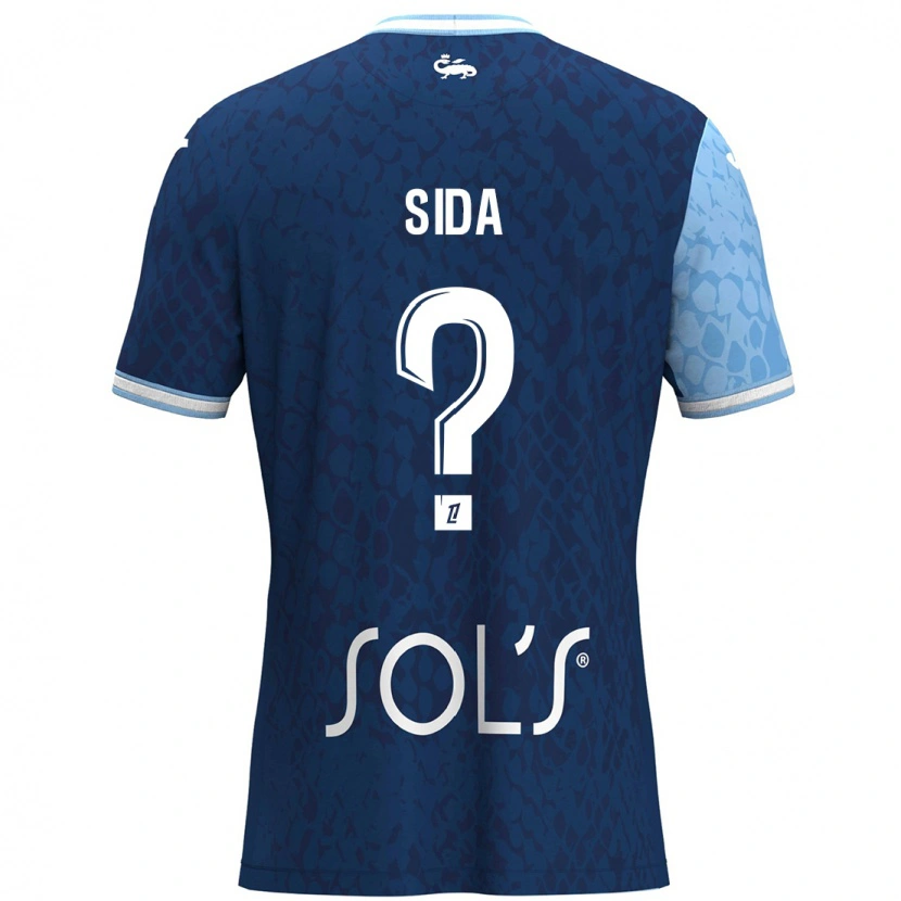 Danxen Damen Benoît Sida #0 Himmelblau Dunkelblau Heimtrikot Trikot 2024/25 T-Shirt