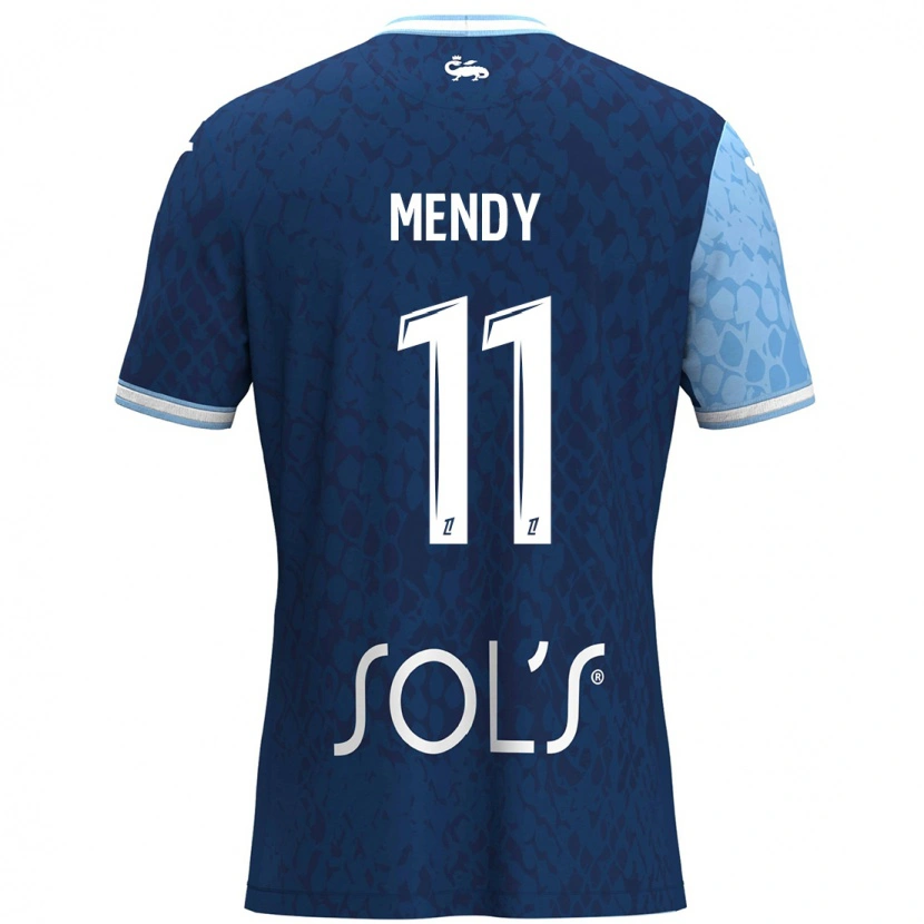 Danxen Damen Mélinda Mendy #11 Himmelblau Dunkelblau Heimtrikot Trikot 2024/25 T-Shirt