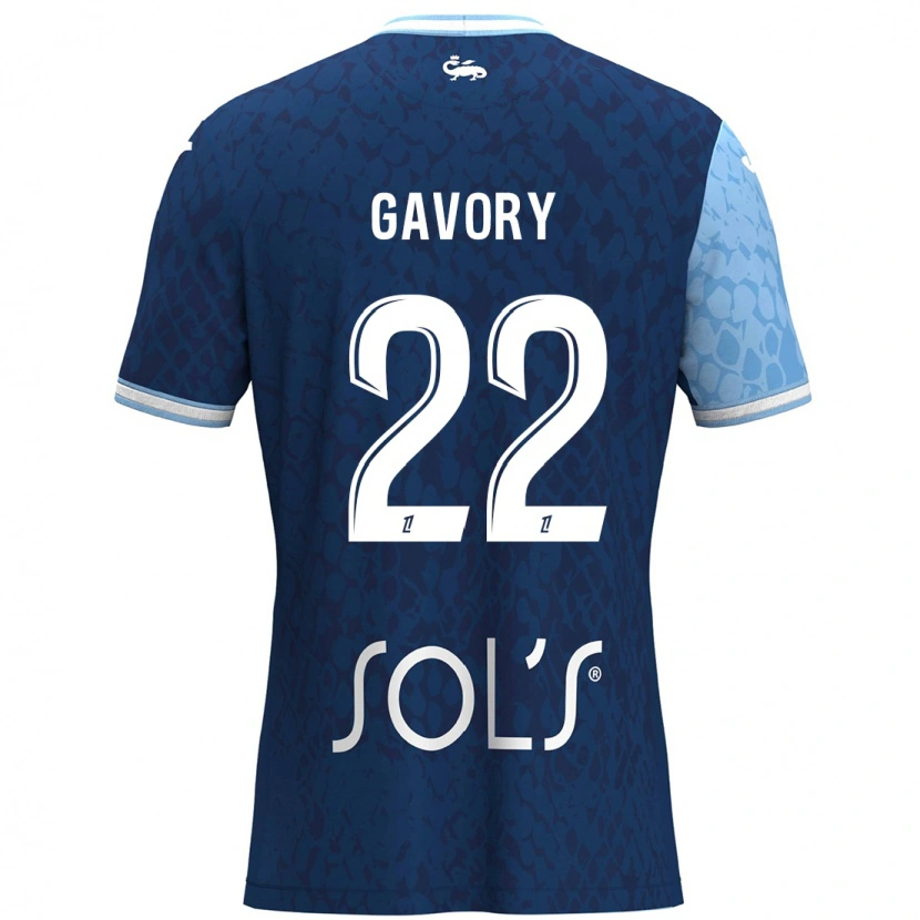 Danxen Damen Christy Gavory #22 Himmelblau Dunkelblau Heimtrikot Trikot 2024/25 T-Shirt