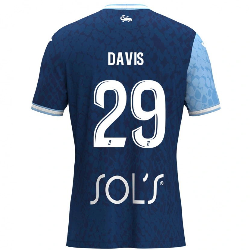 Danxen Damen Deja Davis #29 Himmelblau Dunkelblau Heimtrikot Trikot 2024/25 T-Shirt