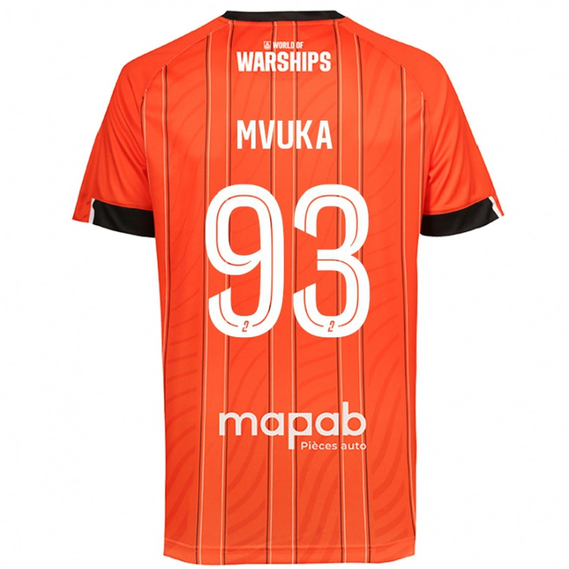 Danxen Damen Joel Mvuka #93 Orange Heimtrikot Trikot 2024/25 T-Shirt
