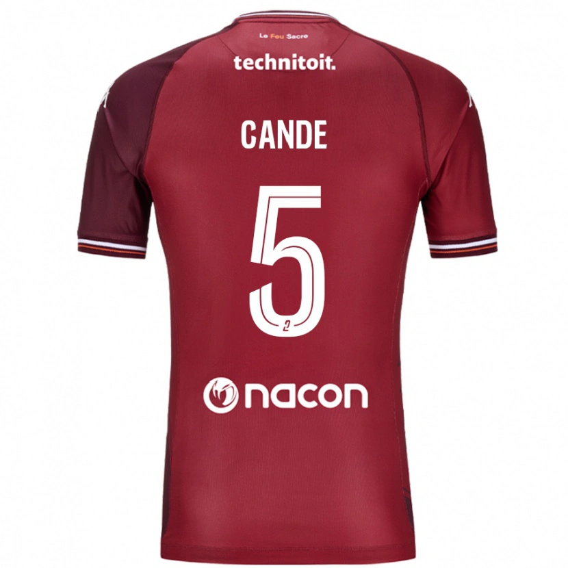 Danxen Damen Fali Candé #5 Rot Granata Heimtrikot Trikot 2024/25 T-Shirt