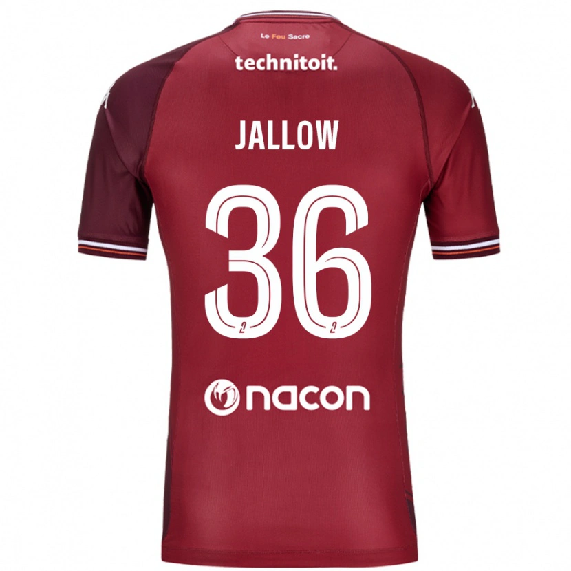 Danxen Damen Ablie Jallow #36 Rot Granata Heimtrikot Trikot 2024/25 T-Shirt
