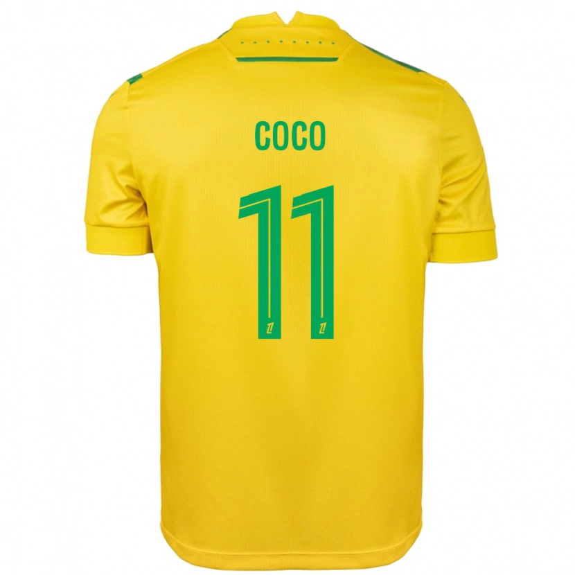 Danxen Damen Marcus Coco #11 Gelb Grün Heimtrikot Trikot 2024/25 T-Shirt