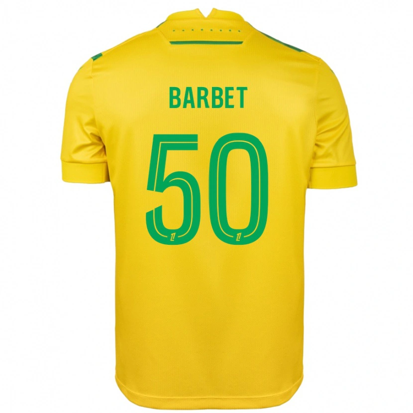 Danxen Damen Hugo Barbet #50 Gelb Grün Heimtrikot Trikot 2024/25 T-Shirt