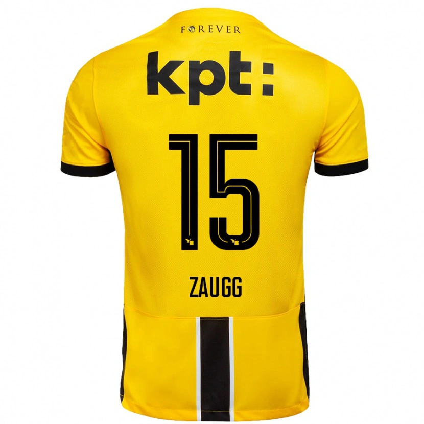Danxen Damen Leana Zaugg #15 Gelb Schwarz Heimtrikot Trikot 2024/25 T-Shirt