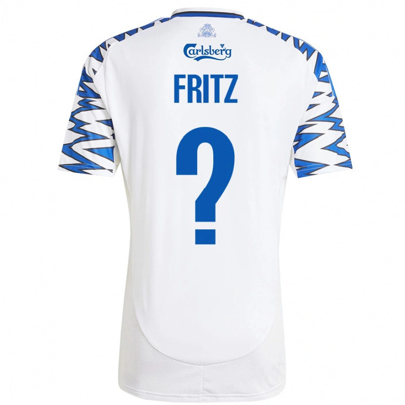 Danxen Damen Gustav Fritz #0 Weiß Himmelblau Heimtrikot Trikot 2024/25 T-Shirt