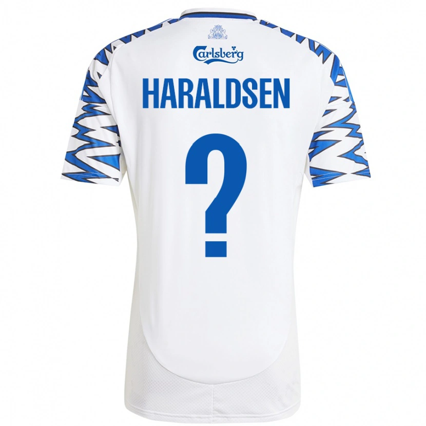 Danxen Damen Henrik Haraldsen #0 Weiß Himmelblau Heimtrikot Trikot 2024/25 T-Shirt