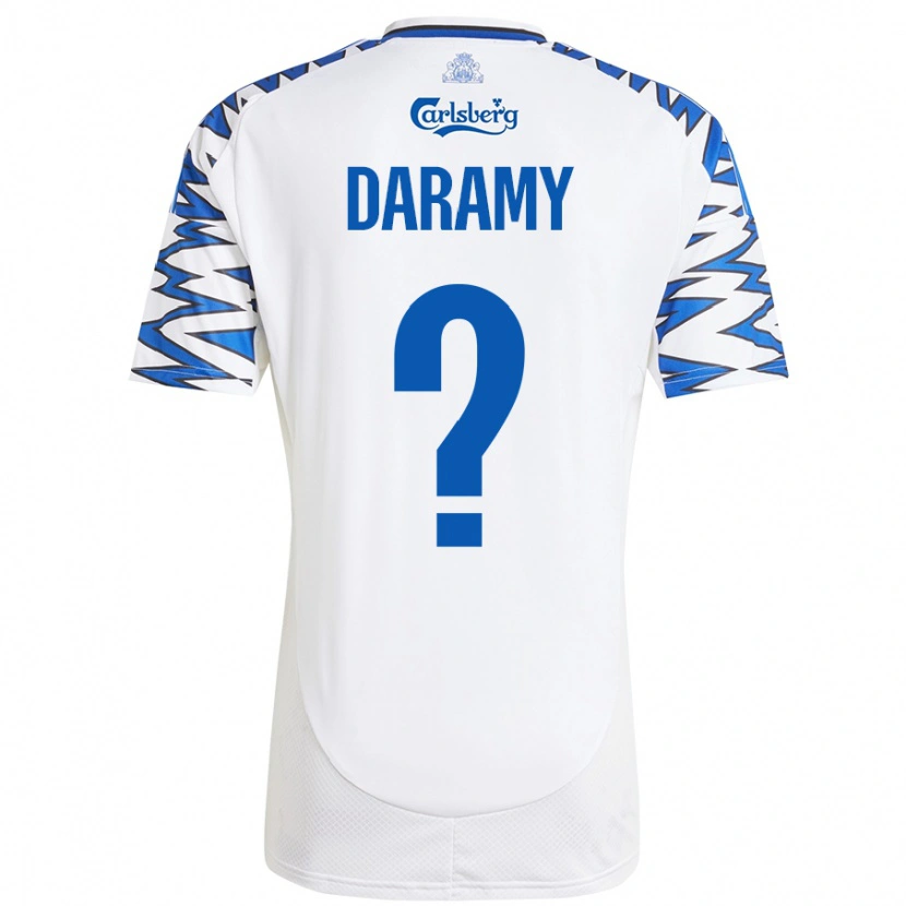 Danxen Damen Abdul Daramy #0 Weiß Himmelblau Heimtrikot Trikot 2024/25 T-Shirt