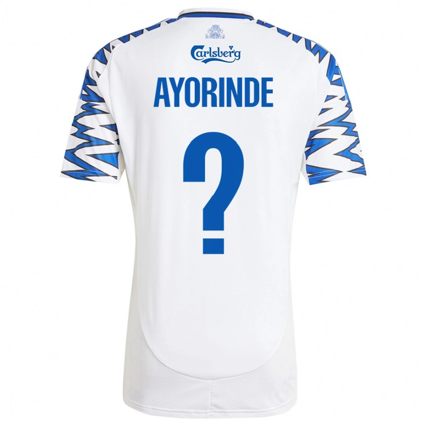 Danxen Damen Noah Ayorinde #0 Weiß Himmelblau Heimtrikot Trikot 2024/25 T-Shirt