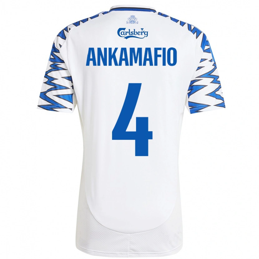 Danxen Damen Graham Ankamafio #4 Weiß Himmelblau Heimtrikot Trikot 2024/25 T-Shirt