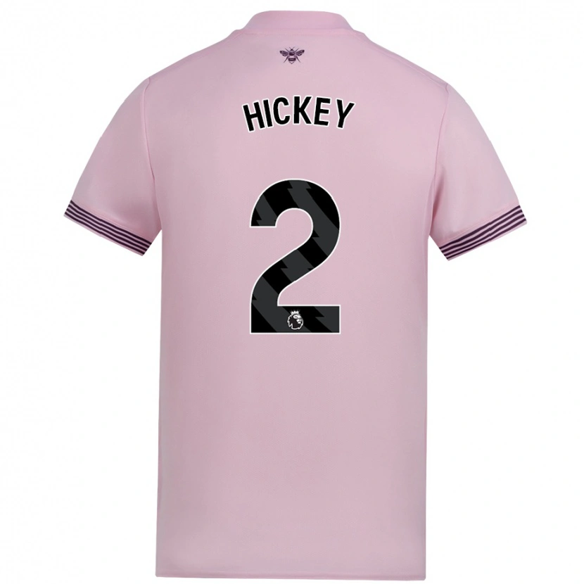 Danxen Damen Aaron Hickey #2 Rosa Auswärtstrikot Trikot 2024/25 T-Shirt