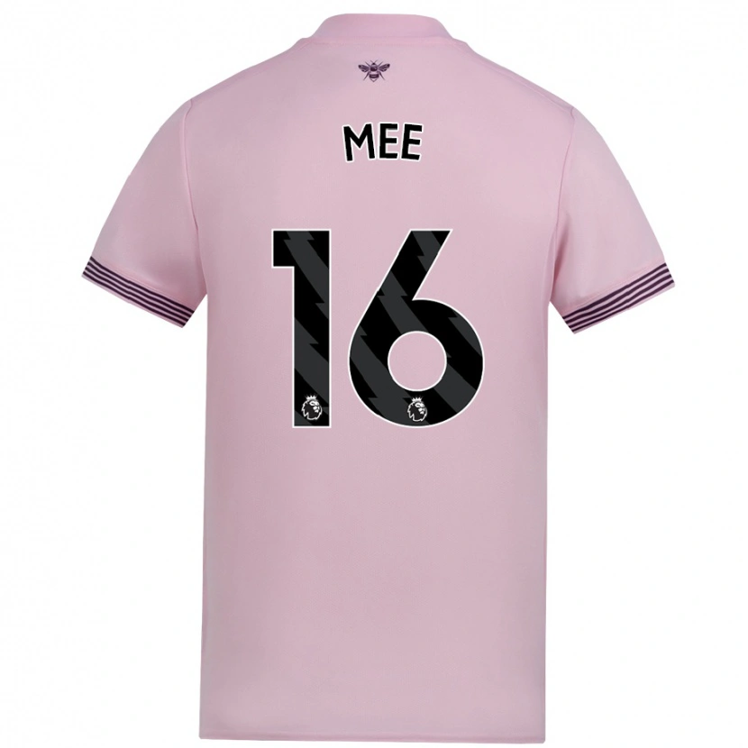 Danxen Damen Ben Mee #16 Rosa Auswärtstrikot Trikot 2024/25 T-Shirt