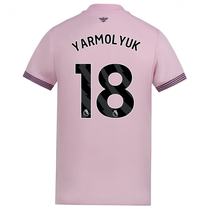 Danxen Damen Yegor Yarmolyuk #18 Rosa Auswärtstrikot Trikot 2024/25 T-Shirt