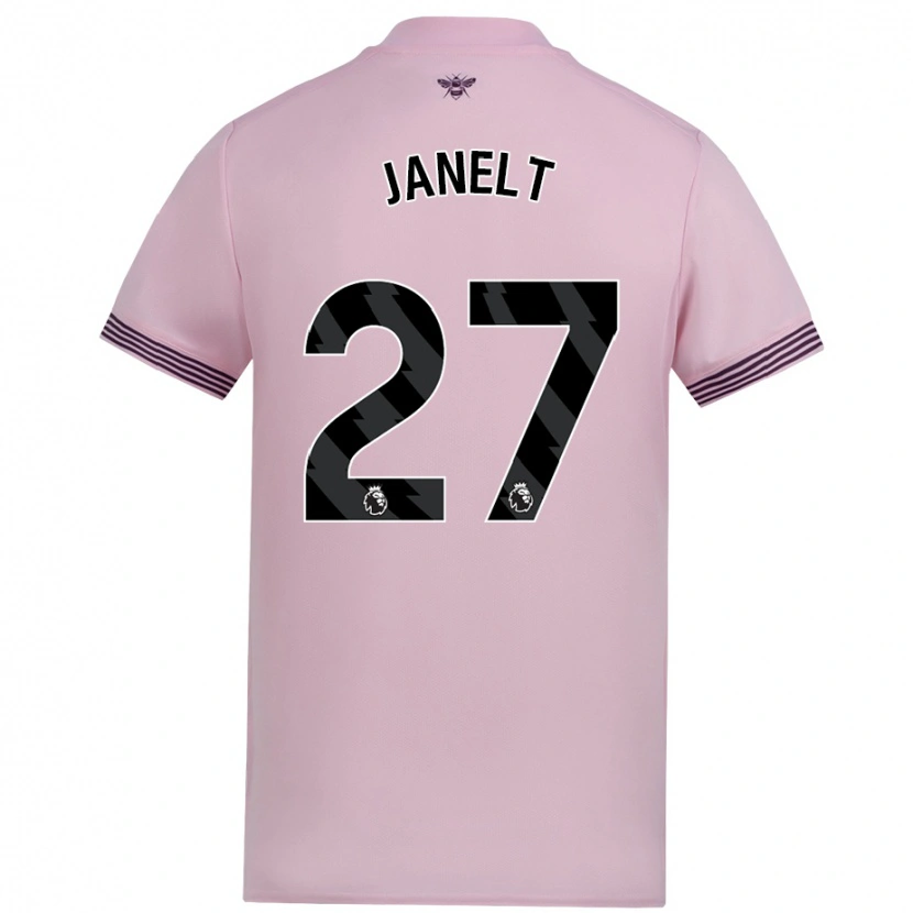 Danxen Damen Vitaly Janelt #27 Rosa Auswärtstrikot Trikot 2024/25 T-Shirt