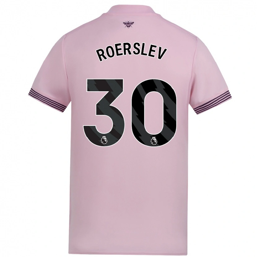 Danxen Damen Mads Roerslev #30 Rosa Auswärtstrikot Trikot 2024/25 T-Shirt