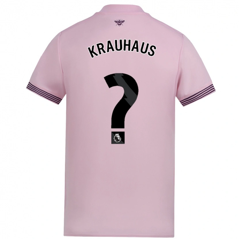 Danxen Damen Ben Krauhaus #0 Rosa Auswärtstrikot Trikot 2024/25 T-Shirt