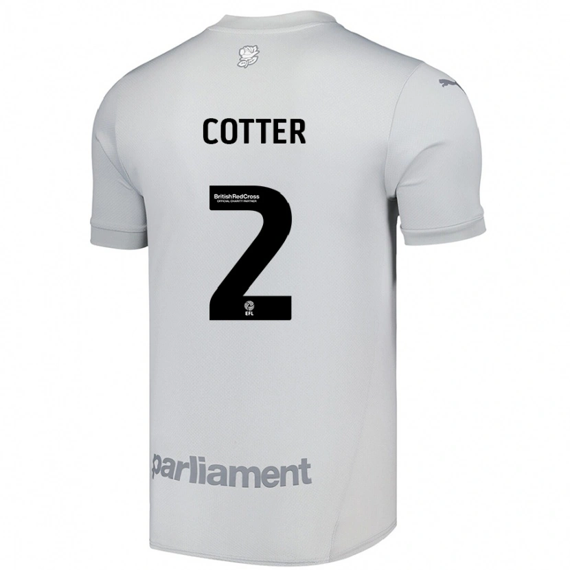 Danxen Damen Barry Cotter #2 Silbergrau Auswärtstrikot Trikot 2024/25 T-Shirt