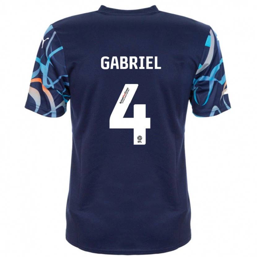 Danxen Damen Jordan Lawrence-Gabriel #4 Marineblau Auswärtstrikot Trikot 2024/25 T-Shirt