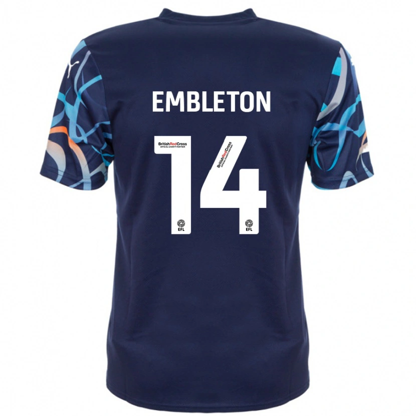 Danxen Damen Elliot Embleton #14 Marineblau Auswärtstrikot Trikot 2024/25 T-Shirt