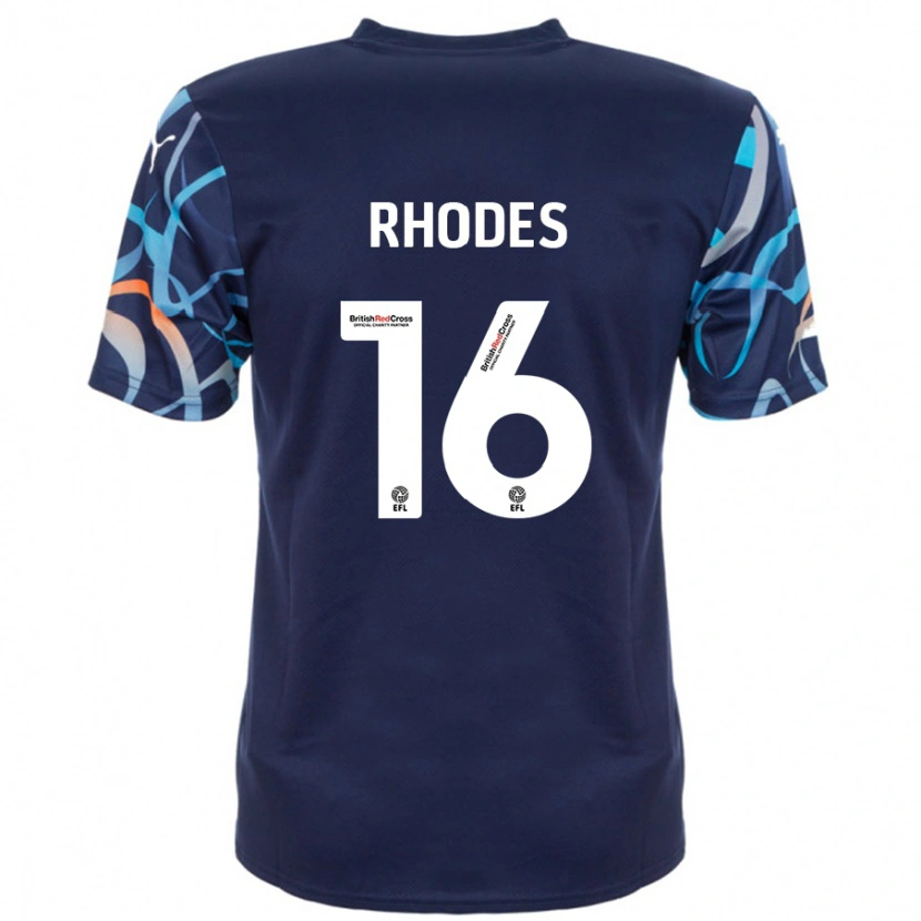 Danxen Damen Jordan Rhodes #16 Marineblau Auswärtstrikot Trikot 2024/25 T-Shirt