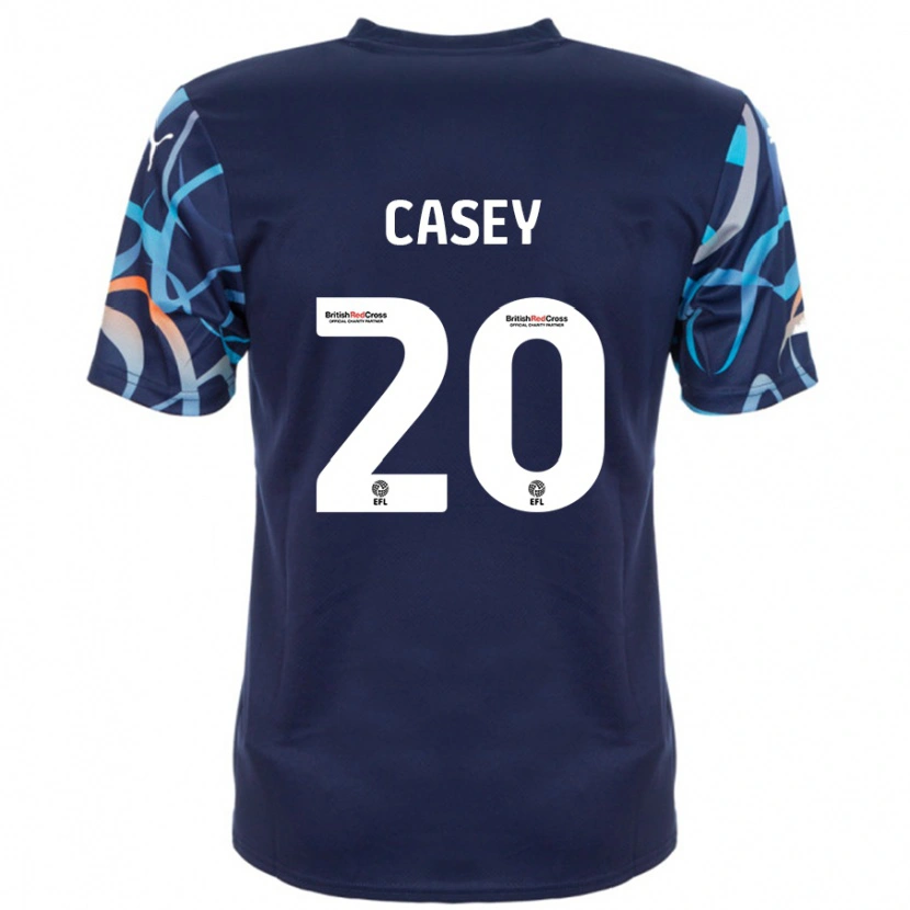 Danxen Damen Oliver Casey #20 Marineblau Auswärtstrikot Trikot 2024/25 T-Shirt