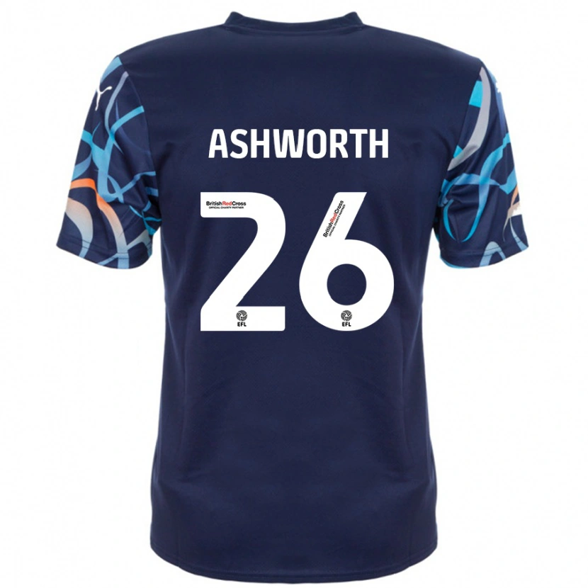 Danxen Damen Zac Ashworth #26 Marineblau Auswärtstrikot Trikot 2024/25 T-Shirt