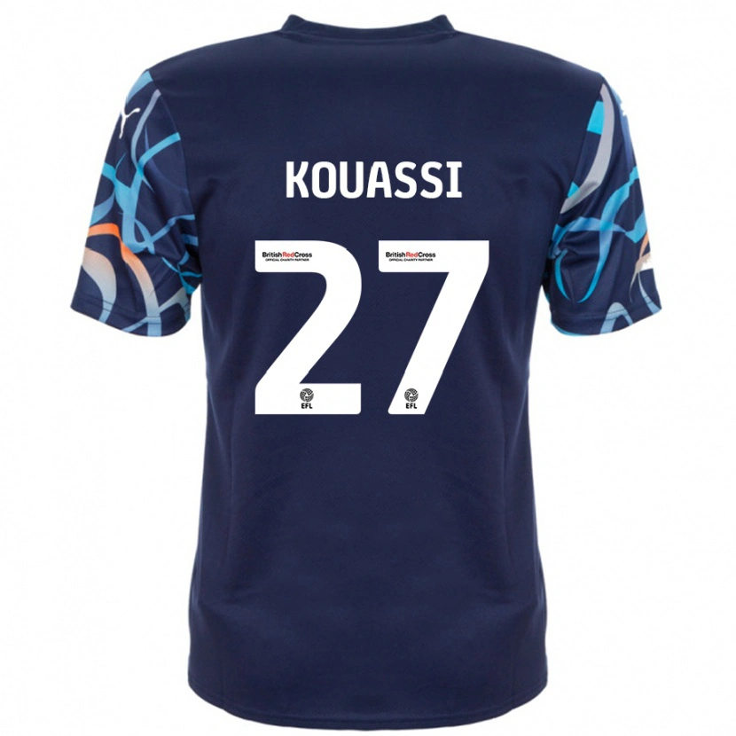 Danxen Damen Kylian Kouassi #27 Marineblau Auswärtstrikot Trikot 2024/25 T-Shirt
