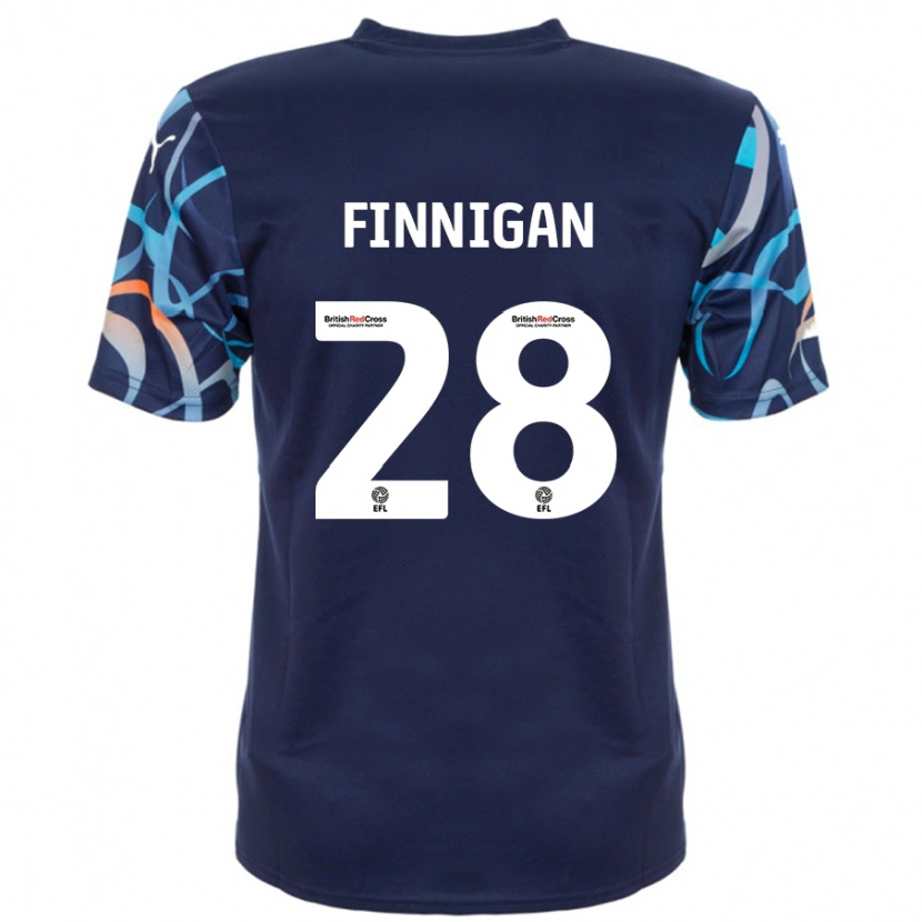 Danxen Damen Ryan Finnigan #28 Marineblau Auswärtstrikot Trikot 2024/25 T-Shirt