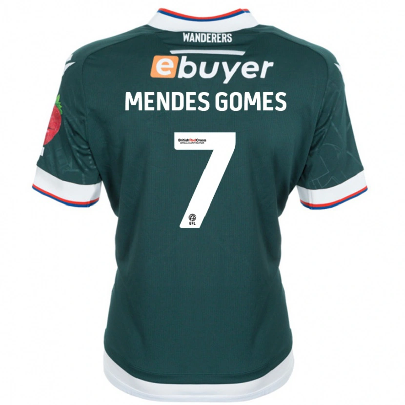 Danxen Damen Carlos Mendes #7 Dunkelgrün Auswärtstrikot Trikot 2024/25 T-Shirt