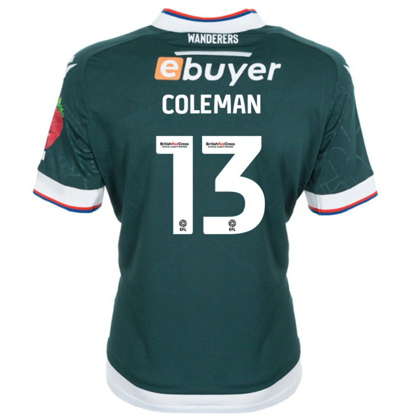 Danxen Damen Joel Coleman #13 Dunkelgrün Auswärtstrikot Trikot 2024/25 T-Shirt