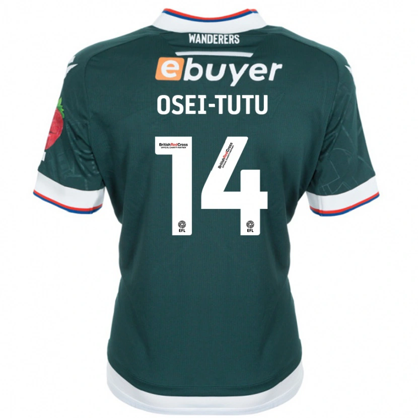 Danxen Damen Jordi Osei-Tutu #14 Dunkelgrün Auswärtstrikot Trikot 2024/25 T-Shirt