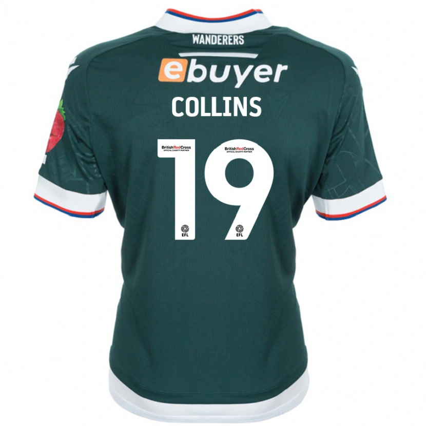 Danxen Damen Aaron Collins #19 Dunkelgrün Auswärtstrikot Trikot 2024/25 T-Shirt